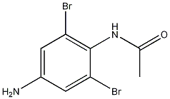 4'-氨基-2',6'-二溴乙酰苯胺结构式