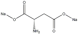 L-天冬氨酸钠一水结构式