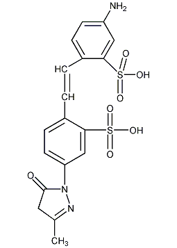 5-Amino-2-[2-[4-(4,5-dihydro-3-methyl-5-oxo-1H-pyrazol-1-yl)-2-sulphophenyl]vinyl]benzenesulphonic acid