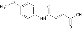 N-(对甲氧基苯基)马来酰胺结构式
