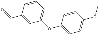 3-(4-甲氧基苯氧基)苯甲醛结构式