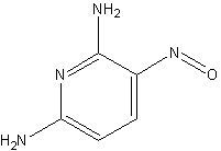 2,6-二氨基-3-亚硝基嘧啶结构式