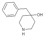 4-苄基-4-羟基哌啶结构式