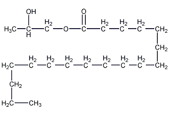 十八酸-2-羟丙酯结构式