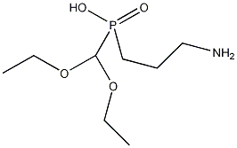 (3-氨丙基)(二乙氧基甲基)磷酸水合物结构式