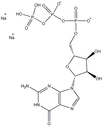 鸟苷5'-三磷酸二钠盐结构式