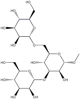 α1,3α1,6-甘露三糖α-甲基糖苷结构式