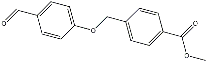 4-[(4-甲酰苯氧基)甲基]苯甲酸甲酯结构式