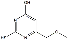 4-羟基-6-甲氧基甲基嘧啶-2-硫醇结构式