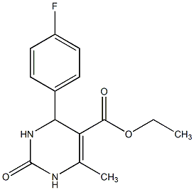 4-(4-氟苯基)-1,2,3,4-四氢-6-甲基-2-氧-5-嘧啶羧酸乙酯结构式