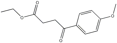 3-(4-甲氧基苯甲酰)丙酸乙酯结构式