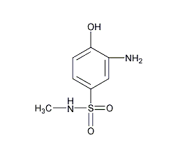 2-氨基苯酚-4-磺酰甲胺结构式