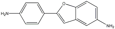 5-氨基-2-(4-苯胺基)苯并呋喃结构式