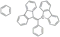 α,γ-双二亚苯基-β-苯基烯丙基自由基结构式