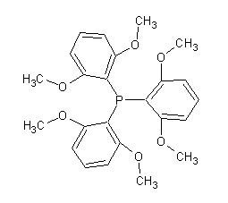 三(2,6-二甲氧基苯基)膦结构式