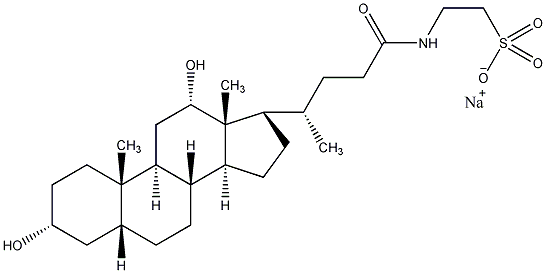 去氧牛磺酸胆酸钠结构式