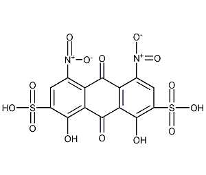 9,10-dihydro-1,8-dihydroxy-4,5-dinitro-9,10-dioxoanthracene-2,7-disulphonic acid