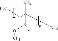 聚甲基丙烯酸甲酯结构式