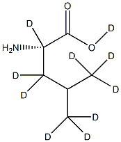 L-亮氨酸-d10结构式