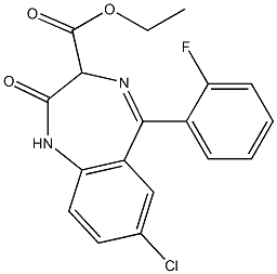 氯氟卓乙酯结构式