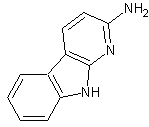 2-氨基-9H-吡啶[2,3-b]吲哚结构式