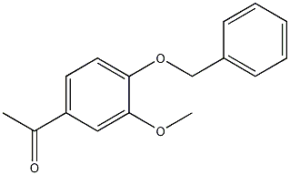 4-苄氧基-3-甲氧基苯乙酮结构式
