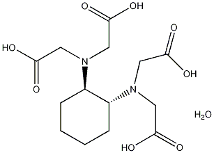 反-1,2-环己二胺-N,N,N',N'-四乙酸单水结构式