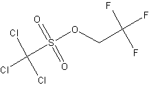 2,2,2-三氟乙基三氯甲烷磺酸酯结构式