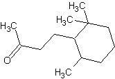 4-(2,2,6-三甲基环己基)-2-丁酮结构式