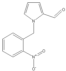 1-(2-硝基苄基)吡咯-2-甲醛结构式