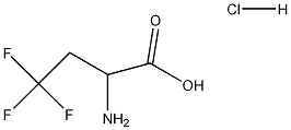 2-氨基-4,4,4-三氟-n-丁酸盐酸结构式