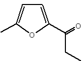 2-甲基-5-丙酰呋喃结构式