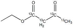 乙酰乙酸乙酯-1,2,3,4-13C4结构式