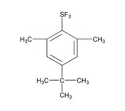 4-叔丁基-2,6-二甲基苯基三氟化硫结构式