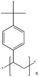 聚(对叔丁基苯乙烯)结构式