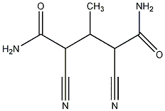2,4-二氰基-3-甲基戊二酰胺结构式