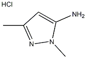 1,3-二甲基-吡唑-5-基胺盐酸盐结构式