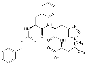 Z-Phe-His-Leu-OH结构式