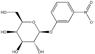 3-硝基苯 β-D-吡喃半乳糖苷结构式