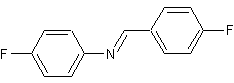 4,4'-二氟苯亚甲基苯胺结构式