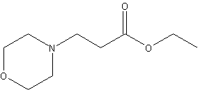 3-(4-morpholino)丙酸乙酯结构式