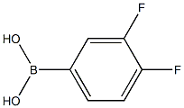 3,4-二氟苯硼酸结构式