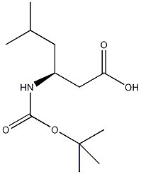 Boc-β-Homoleu-OH结构式