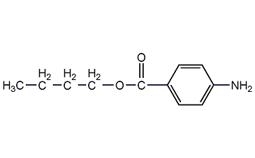 对氨基苯甲酸丁酯结构式