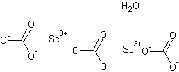 碳酸钪n水结构式