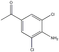 4-氨基-3,5-二氯苯乙酮结构式