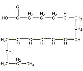 (E,E,E)-8,10,12-十八(碳)三烯酸结构式