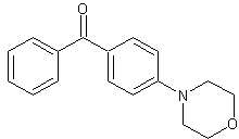 4-吗啉二苯甲酮结构式