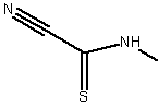 1-氰-N-甲基硫代甲酰胺结构式