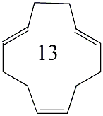 反,反,顺-1,5,9-环十二烷基三烯结构式
